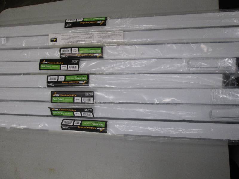lot 102 image: 8 new peak aluminum railing wide pi...