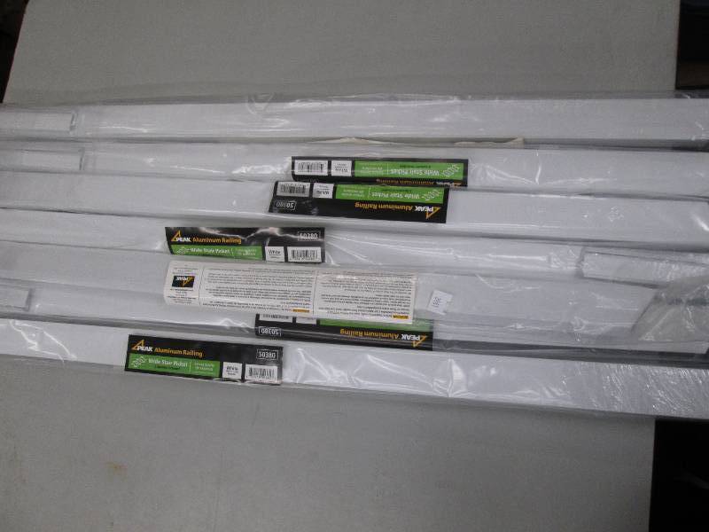 lot 103 image: 7 new aluminum railing wide stair p...