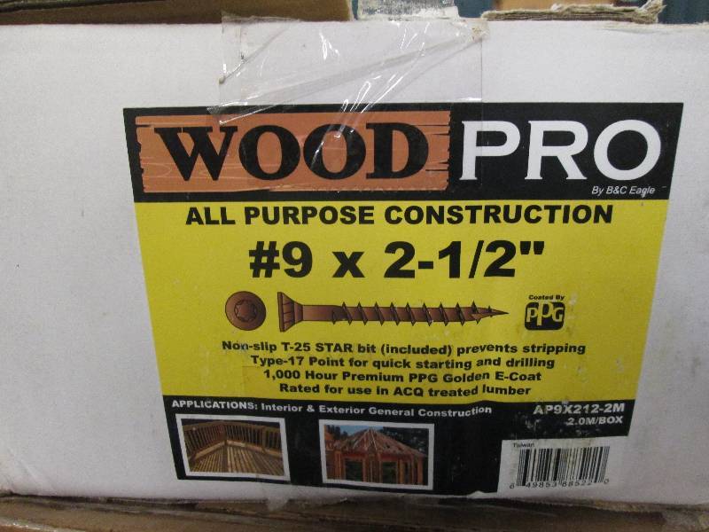 lot 131 image: wood pro #9 x 2 12 inch non slip t...