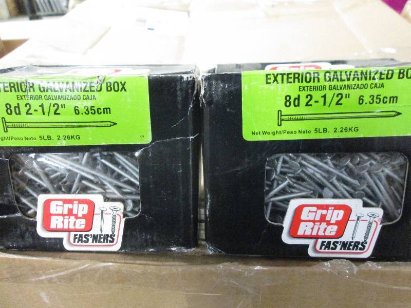 lot 145 image: 2- 5lb boxs exterior galvanized 8d...