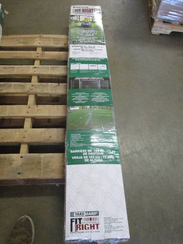 lot 180 image: chain link fence gate 6ft tall fits...