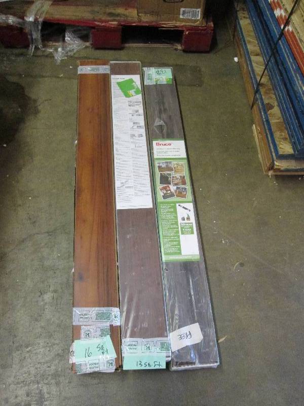 lot 186 image: 3 packages of flooring 1 bruce lock...