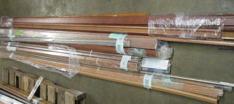lot 198 image: 4 packages of trim and stair nose m...
