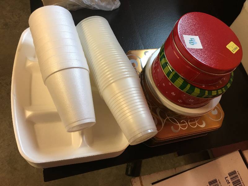 Cups, Plates, Tins