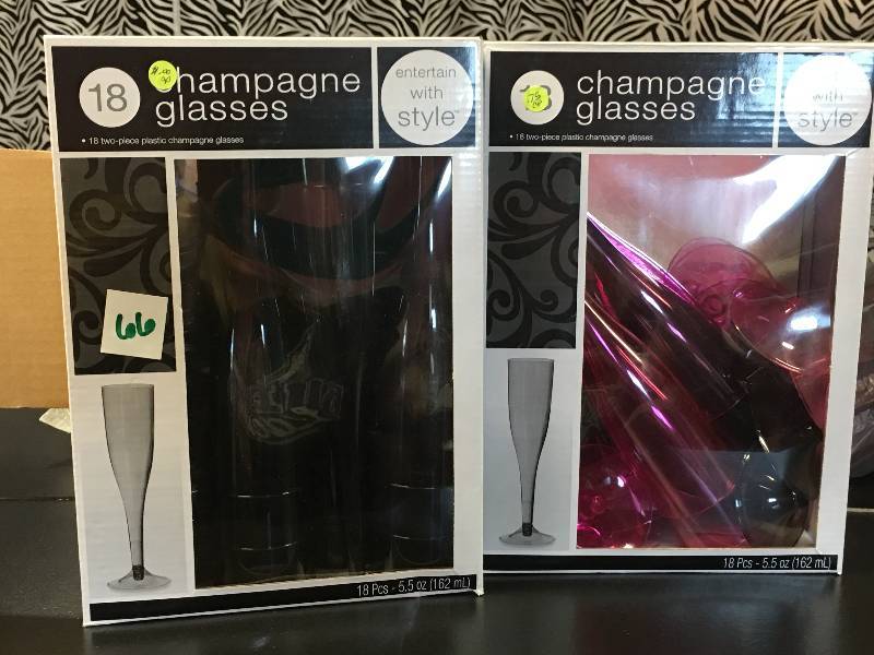 Plastic Champagne Glasses
