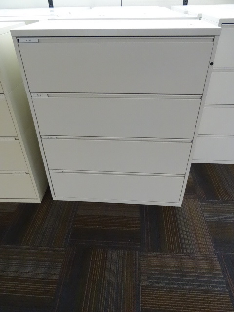 36 metal 4 drawer lateral file with key