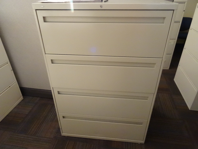 36 metal Hon 4 drawer lateral file