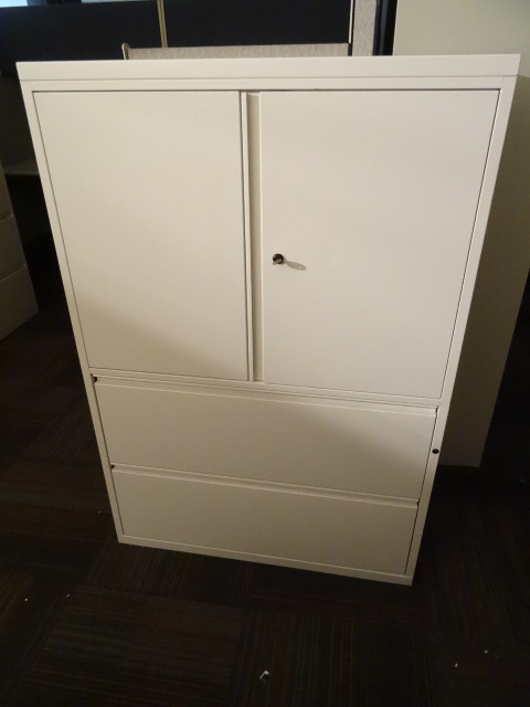 36 2 door metal cabinet.