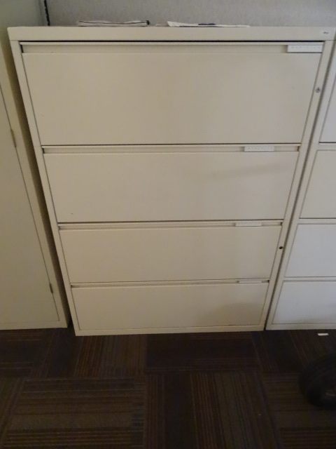 36 metal 4 drawer lateral file