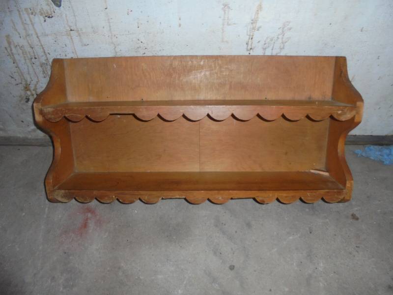 Wood Kitchen Shelf, 18x35x7