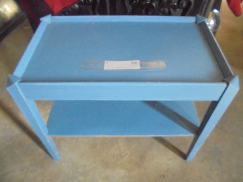 Blue Wood Stand, 23x25x14