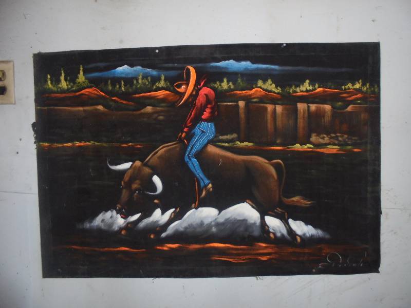 BullCowboy Velvet Print, 24x36