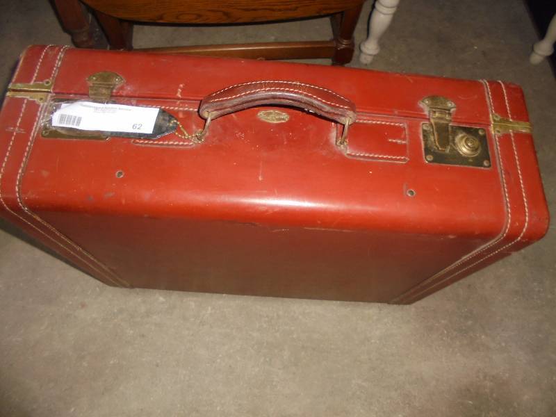 Red Hardcase Suitcase, 24x17