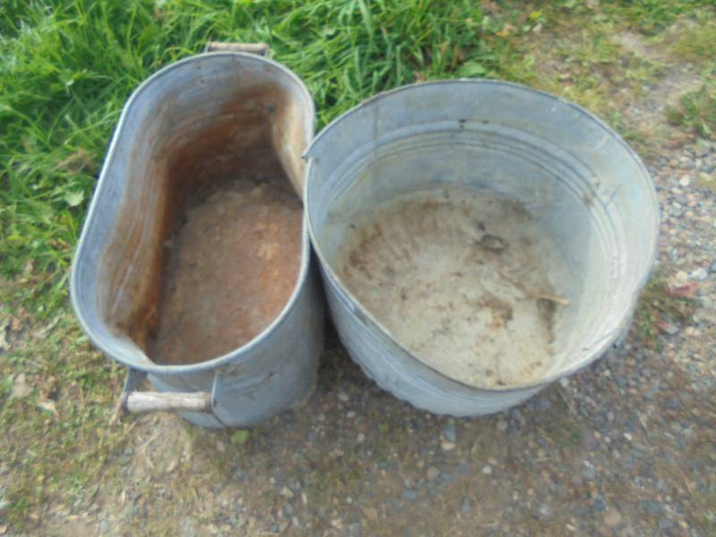 Pair - Boiler & Tub (Dented & Boiler has rusted bottom)