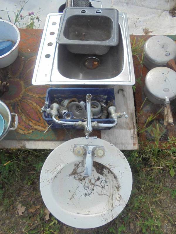 Lot - Stainless Sink, Misc