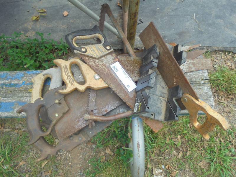 Lot - Wood Handled Hand Saws