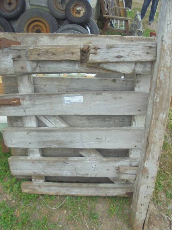 Pair - Wood Gates with Neat Hardware