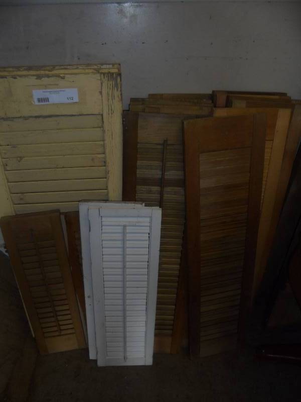 Lot - Misc Wood Shutters