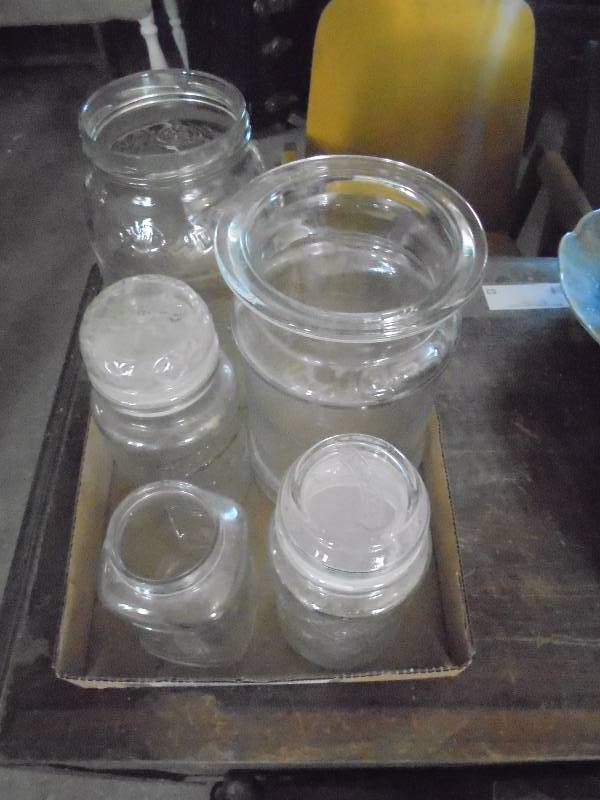 Lot - Glass Jars, Containers