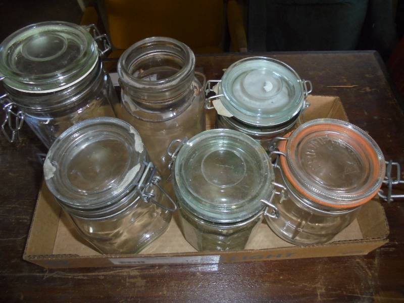 Lot - Glass Jars, Canisters