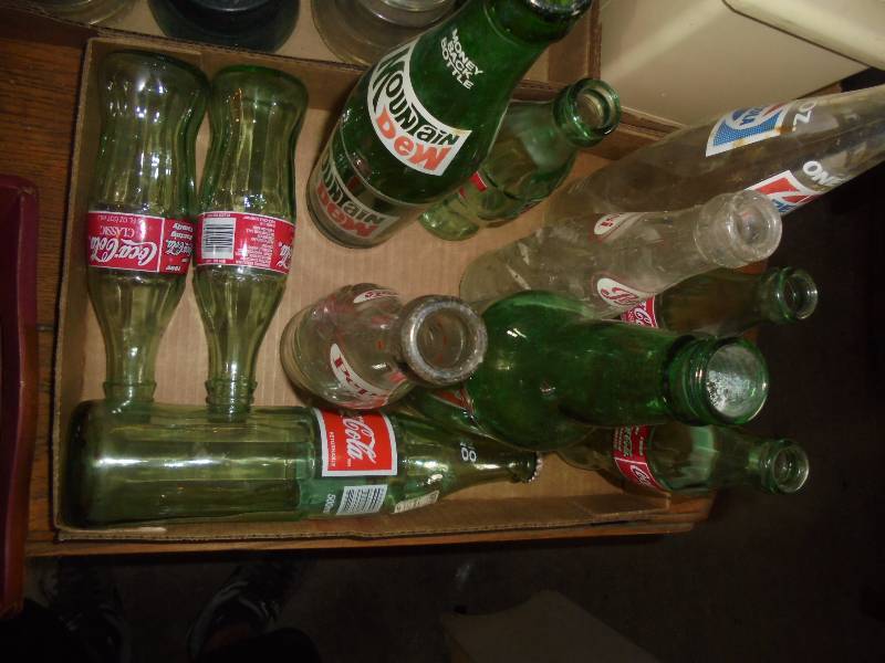 Lot - Misc Glass Soda Bottles