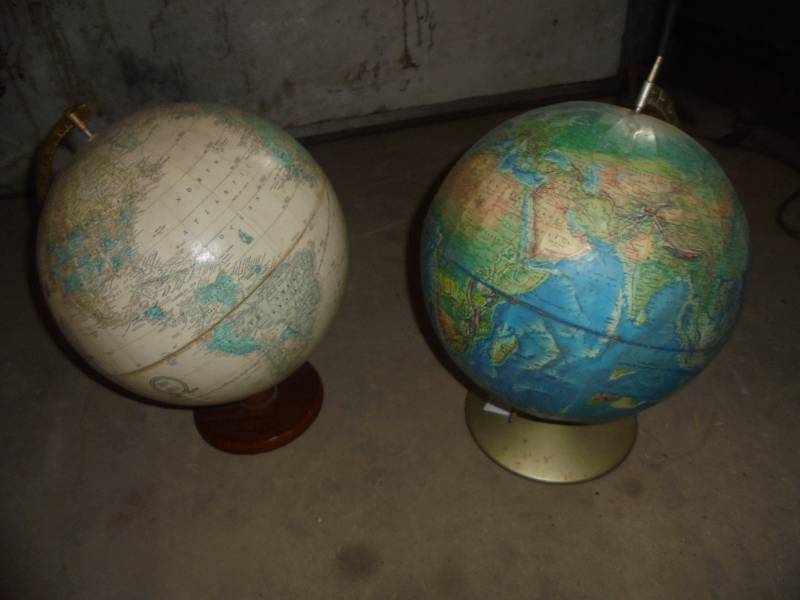 Pair - World Globes