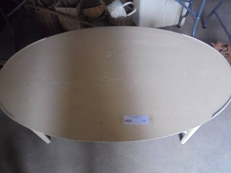 Wood Oval Coffee Table, 53x32