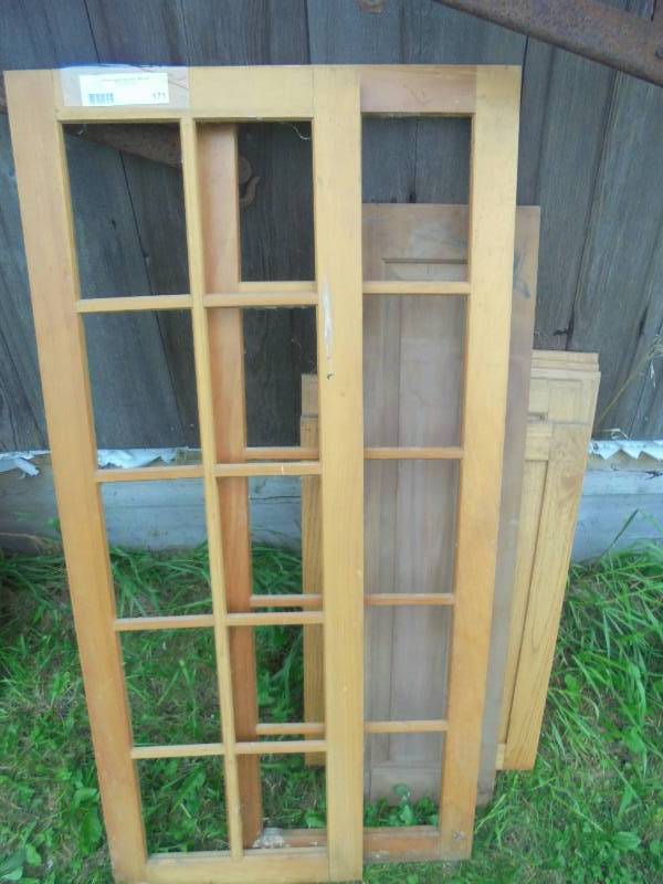 Lot - Misc Wood Frames (51x17, Cabinet Doors (28x18)