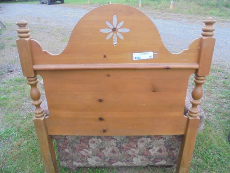 Wood Twin Headboad with Cutout