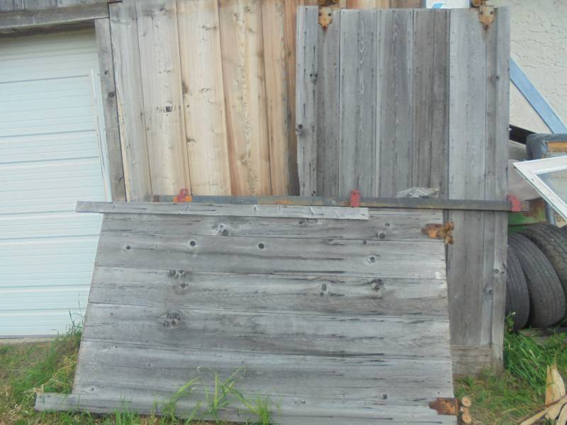 Large Wood Barn Doors on Rollers,