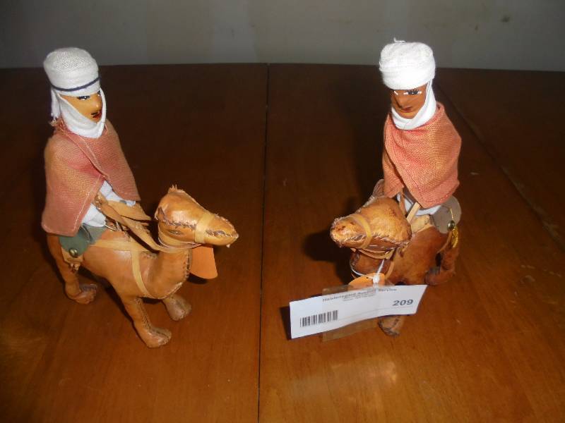 Pair - Handcrafted LEATHER Camels