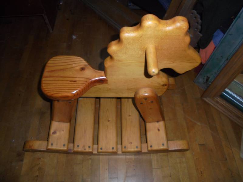Wood Rocking Horse, Sturdy 24x25