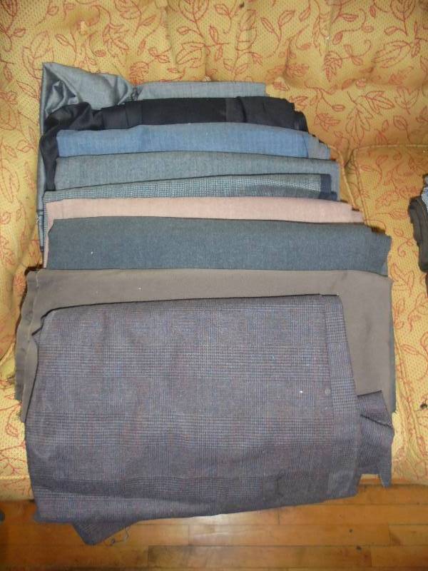 Lot - Misc Fabric - Wool, Tweed, Etc