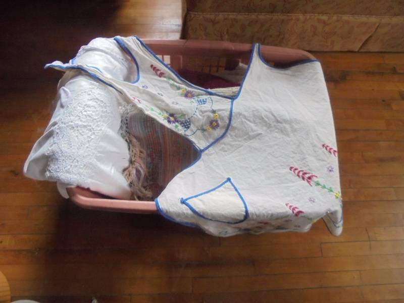 Vintage Apron, Rugs, Etc