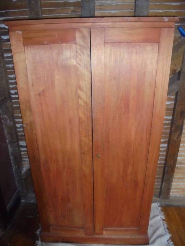 Wood Primitive Style PantryCupboard with Misc Content