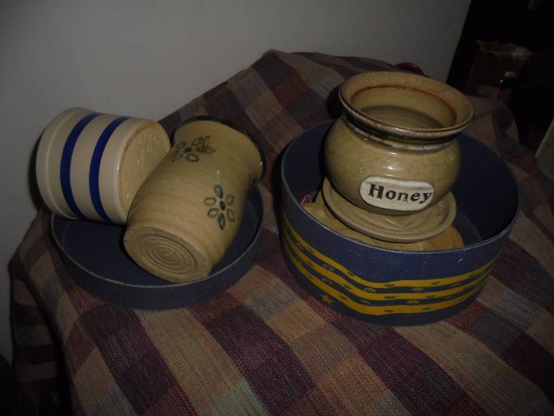 Lot - Misc Pottery, FolkArt Presses