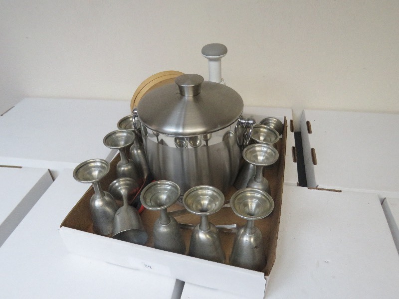 Ice Bucket with Goblets