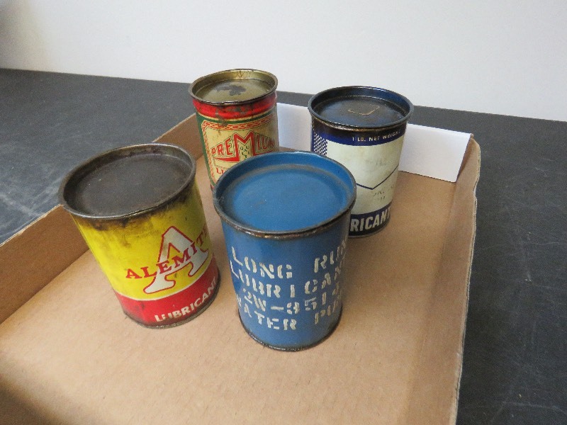 Antique Lubricant Cans