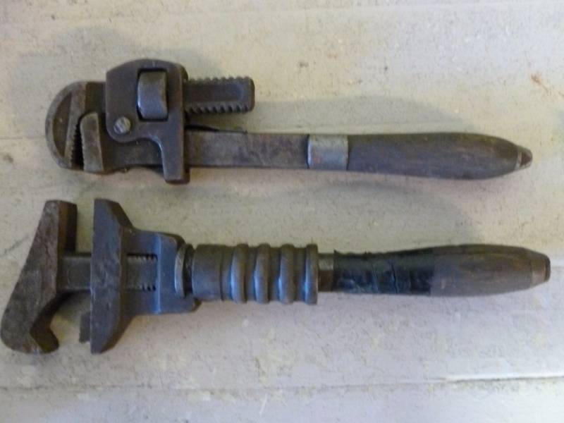 lot 80 image: Antique Pipe Wrenches