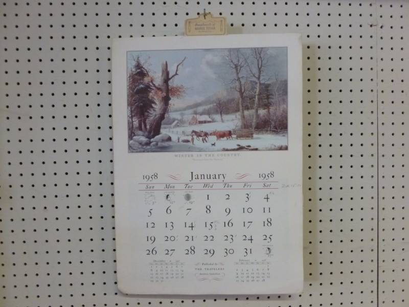 lot 245 image: Vintage Calendar