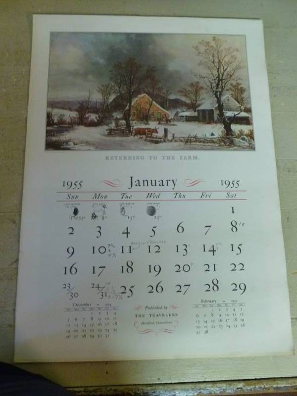 lot 246 image: Vintage Calendar