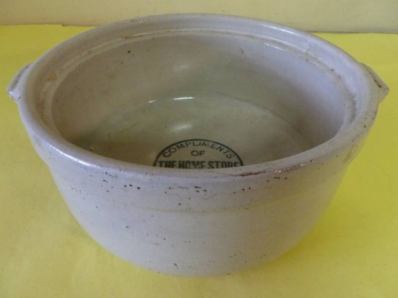 lot 357 image: Antique Crock Bowl