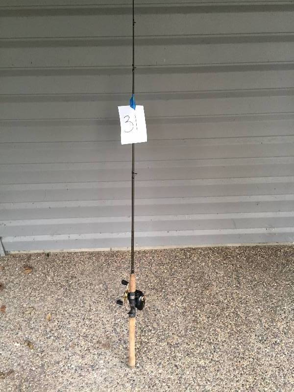 lot 31 image: GUIDE SERIES FISHING ROD AND BAIT CASTER REEL
