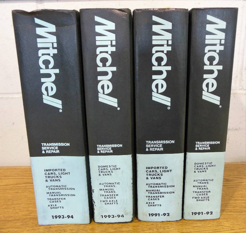 lot 68 image: Mitchell Manuals Transmission Service Repair - Imports and Domestics for 1991-1992 and 1993-1994
