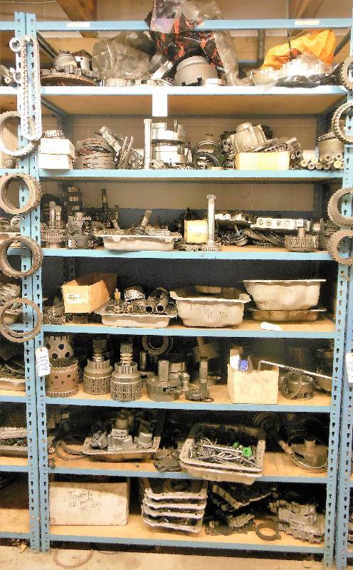 lot 108 image: Transmission Parts (Shelving is the following lot)