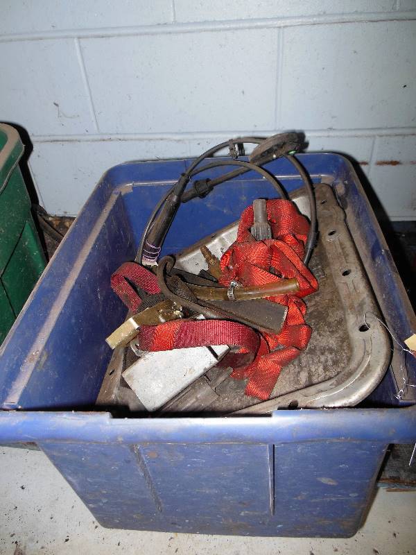 lot 138 image: Plastic Tote of Nuts and Bolts
