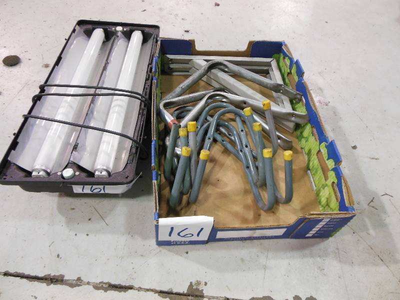 lot 161 image: Shop Light, Brackets and Hangers