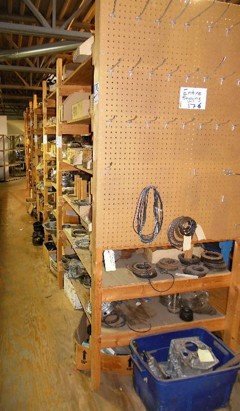 lot 176 image: Updated information and photo Large Shelving Unit 39 D x 7 H x 24 7 L