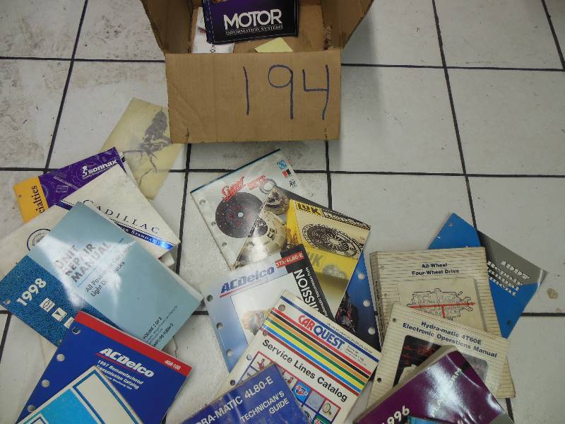 lot 194 image: Assorted Manuals, Periodicals, Bulletins, Auto, Tool, and Transmission Related