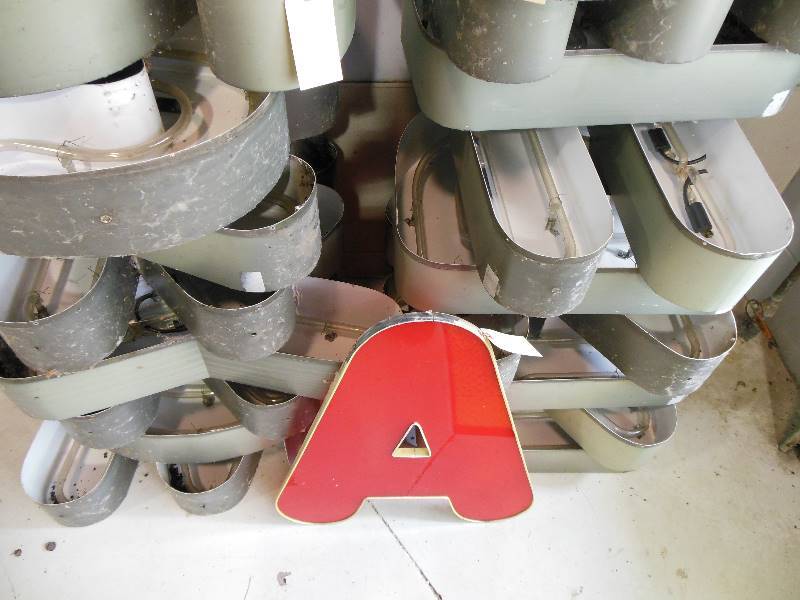 lot 209 image: A Neon Lighted Sign Letter